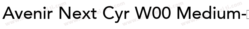 Avenir Next Cyr W00 Medium字体转换